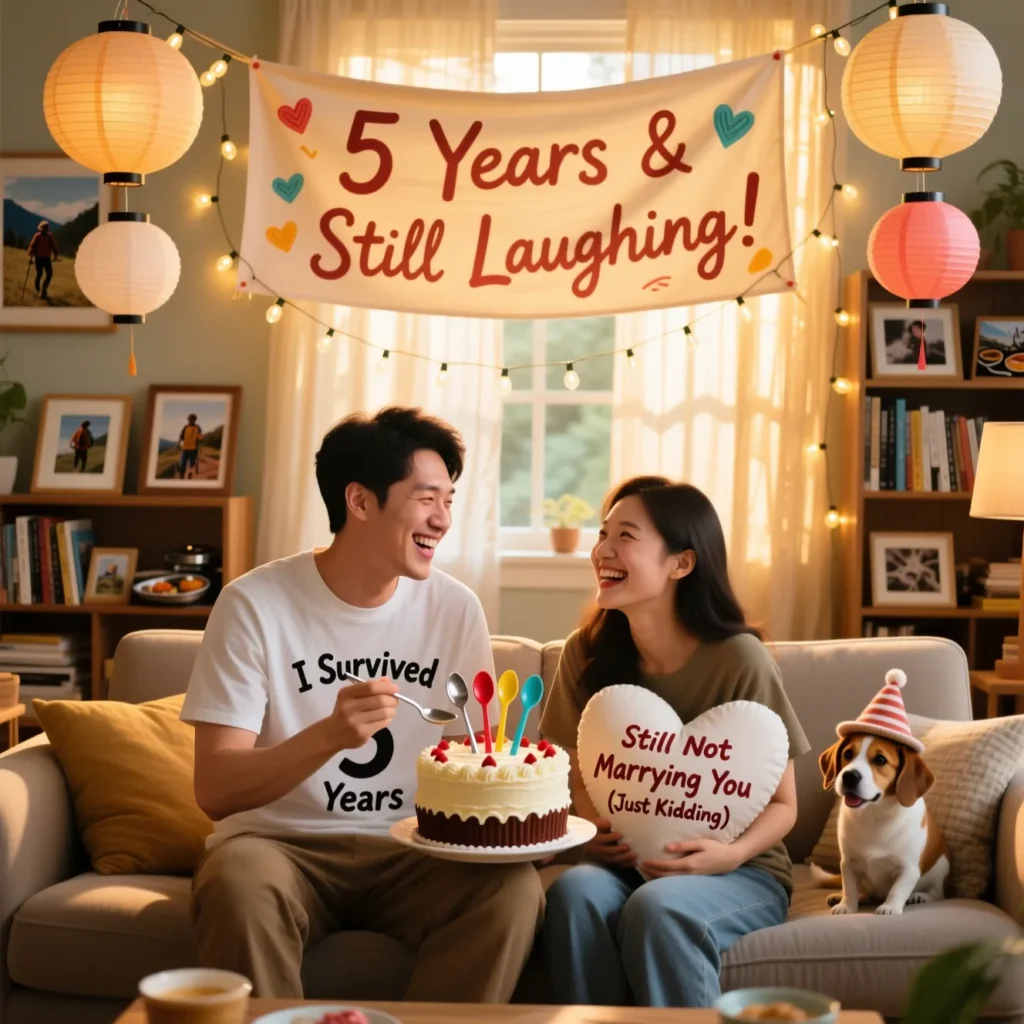 funny 5 year anniversary quotes