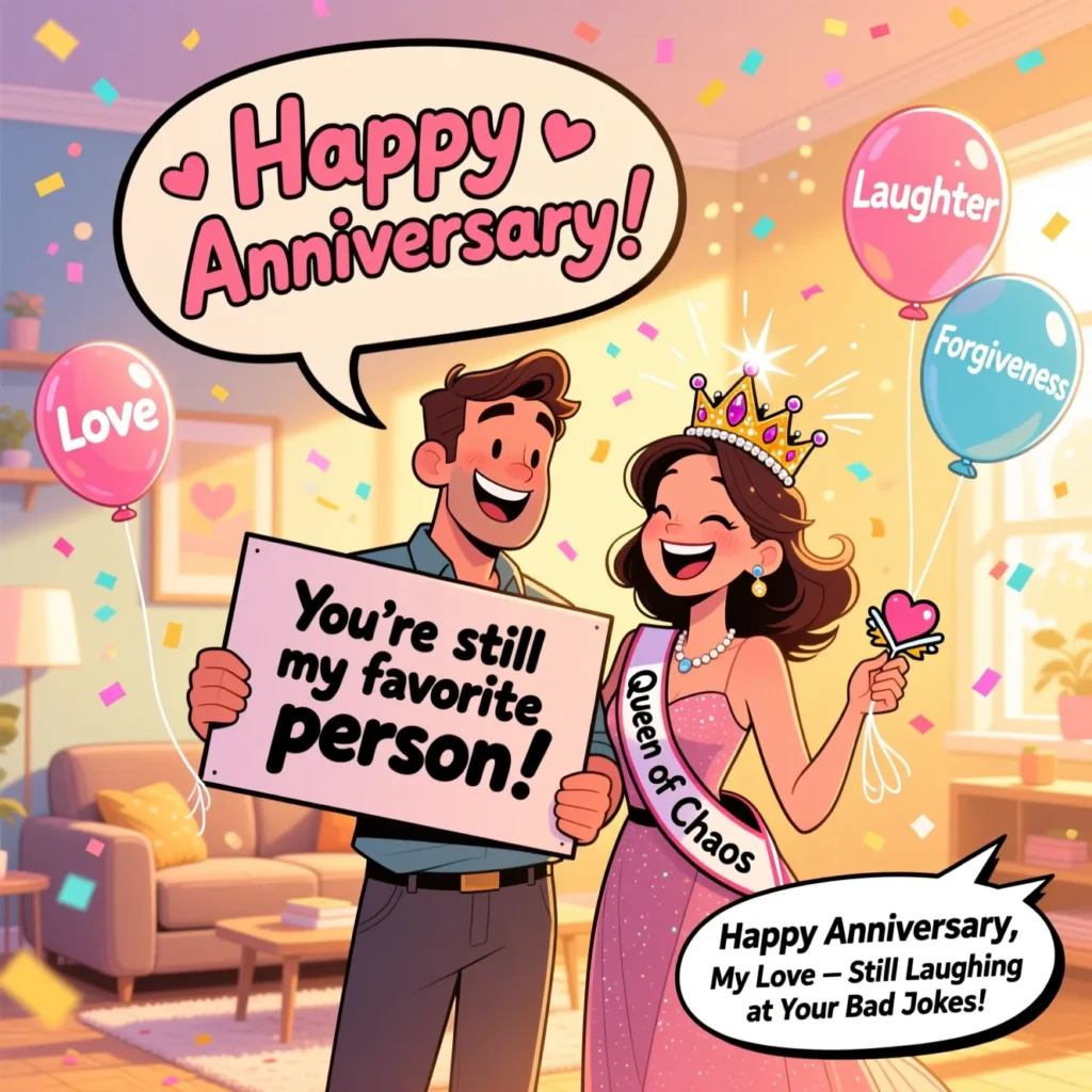Trending Funny Anniversary Quotes for Wife This Year