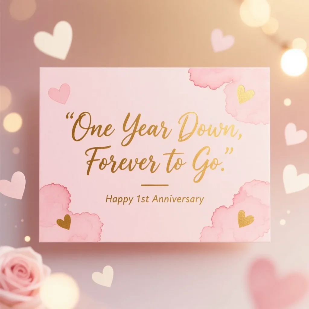 Romantic Happy 1 Year Anniversary Quotes