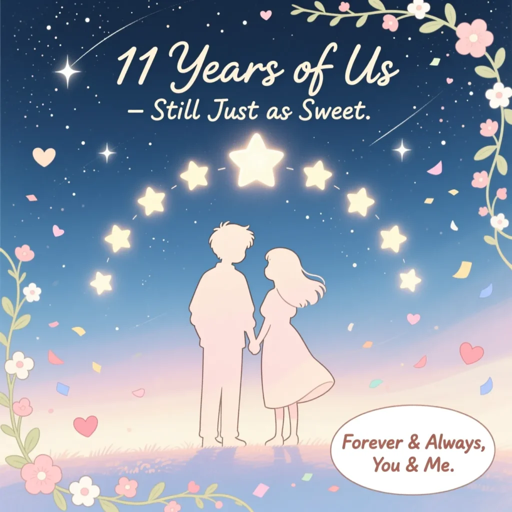Short & Cute 11 Year Anniversary Quotes