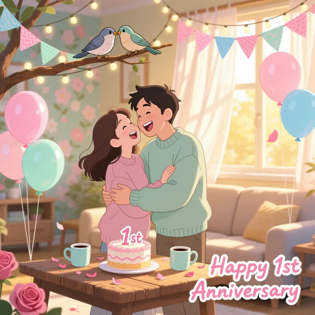 Short & Cute first year anniversary quotes