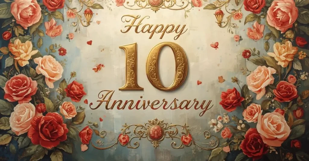 Short & Cute Happy 10 Year Anniversary Quotes