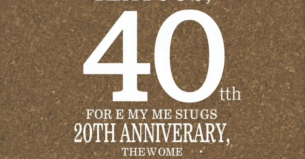 Trending 40th Anniversary Quotes Funny This Year