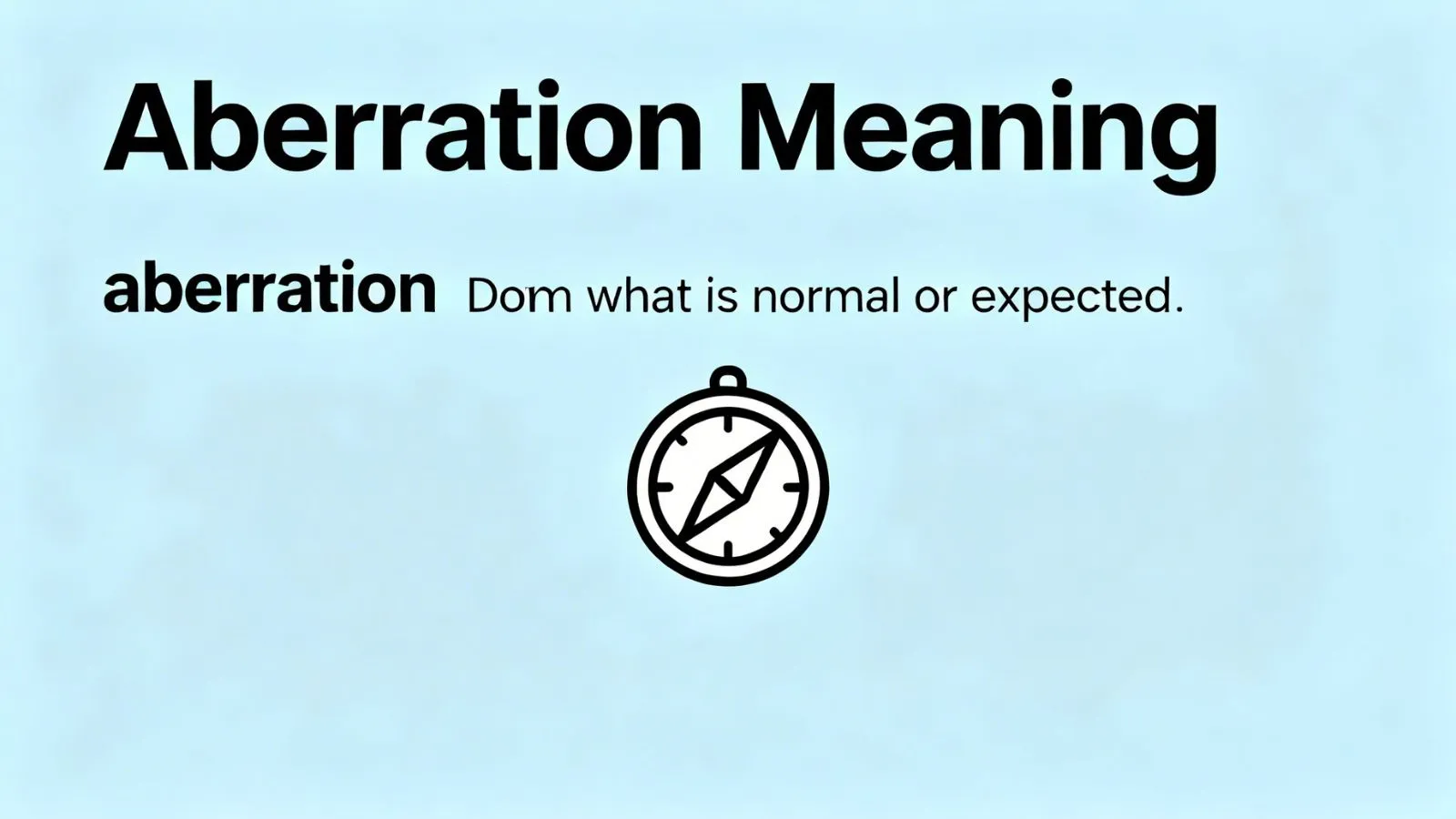 Aberration Meaning