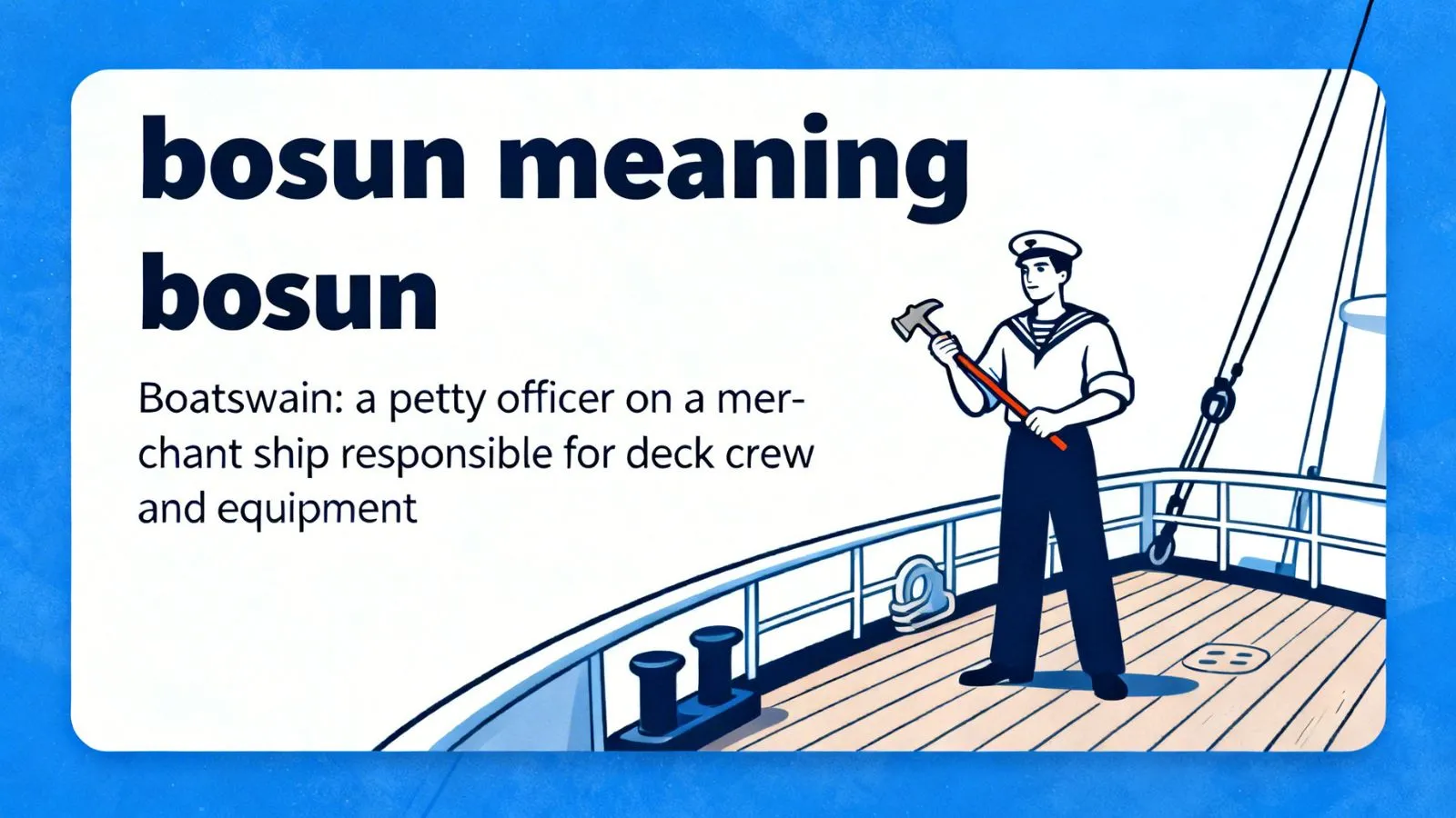 Bosun Meaning