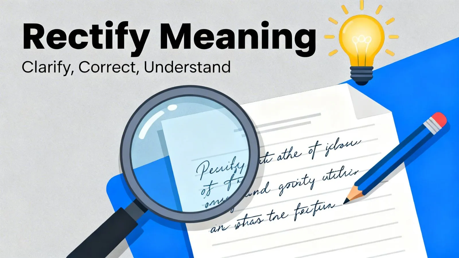 Rectify Meaning